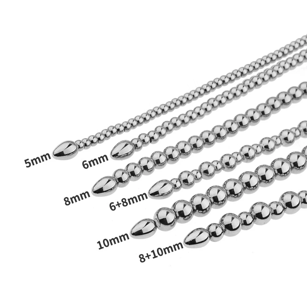 Penis Sex Toys Stainless Steel Urethral Toy For Men Dilator Sounds Penis Plug Beads Glans Cap Stim Penis Insert Prostate Electric Shock