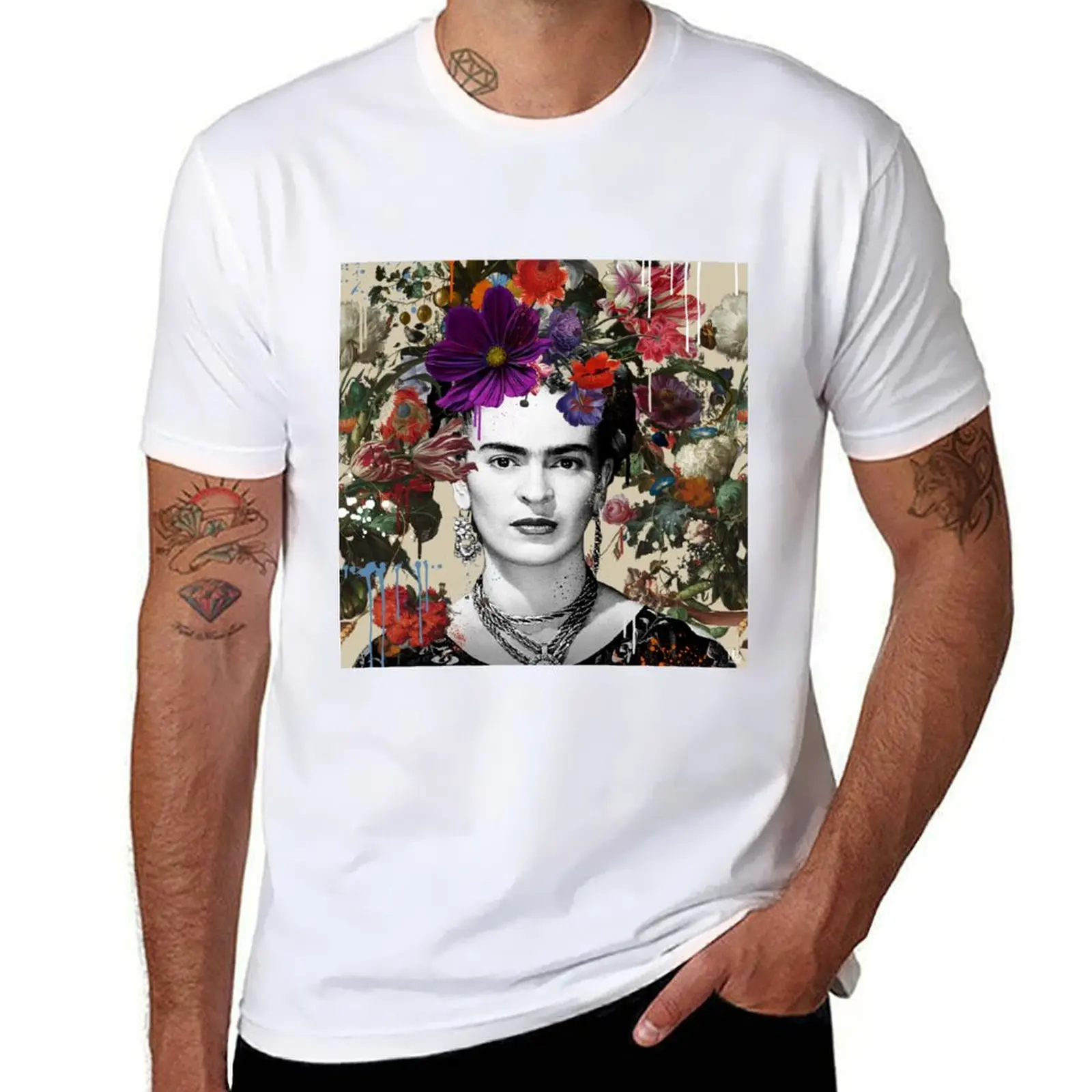 

Flowers of Time T-shirt aesthetic clothes sweat plain t shirts men