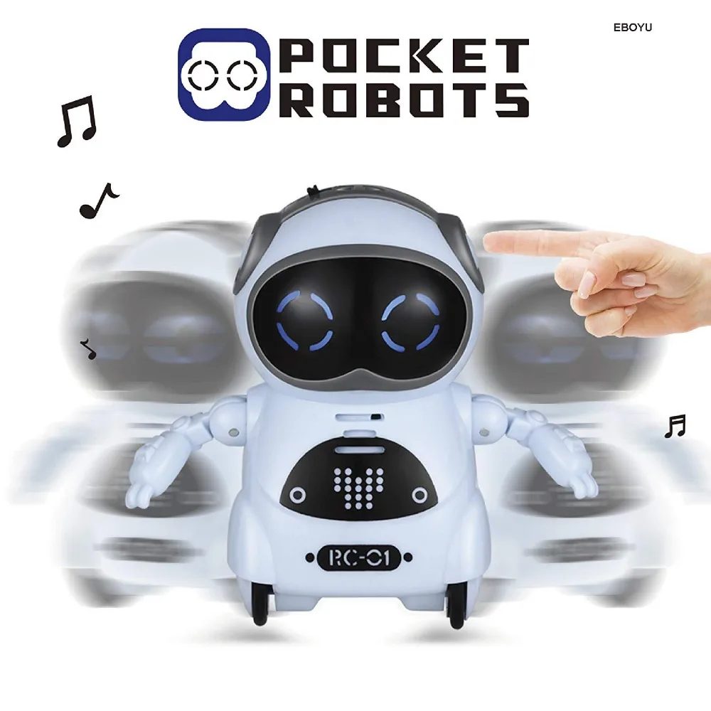 Pocket RC Robot Talking Interactive Dialogue Voice Recognitions Record Singing Dancing Mini Remote Control RC Robot Toys for Kid