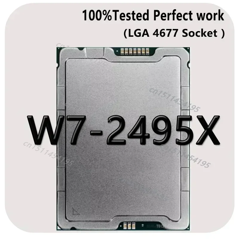 Xeon W7-2495X 공식 45MB 2.5GHZ 24코어/48스레드 225W LGA4677 워크스테이션 보드 W790 칩셋 테스트 3hao