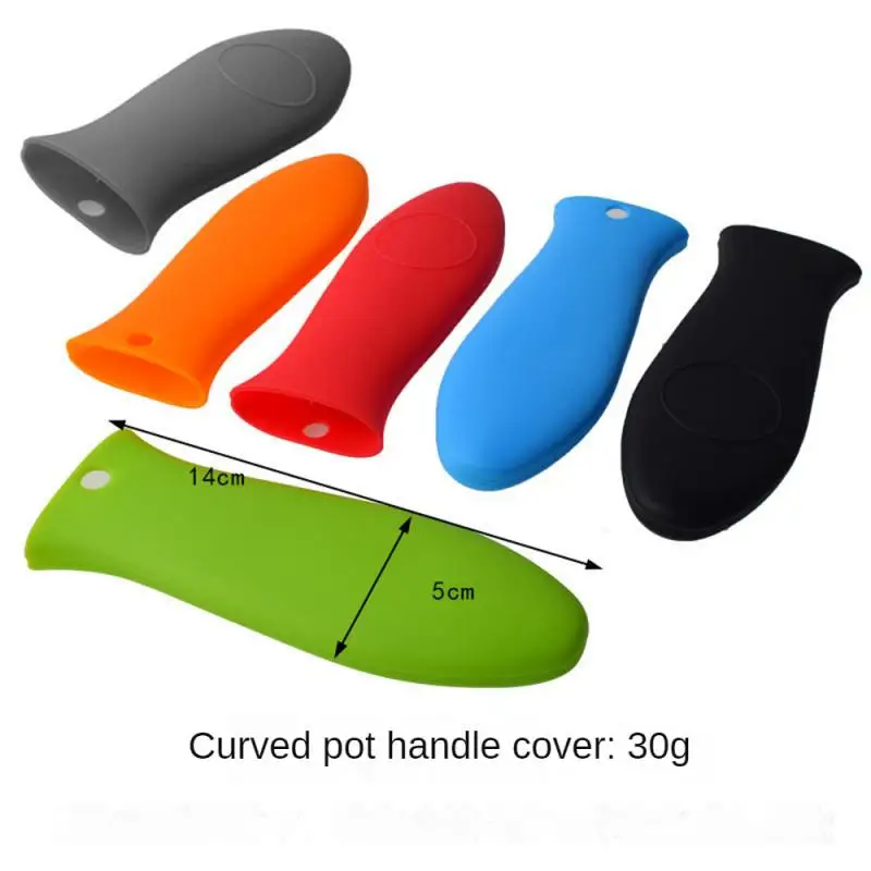 Kitchen Silicone Pot Pan Handle Holder Sleeve Slip Cover for Cookware pot handle cover pot handle holder