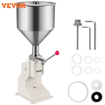 VEVOR 수동 충전 기계, 액체 충전 기계, 병 필러, 스테인리스 스틸, 액체 물용, 5-50ml