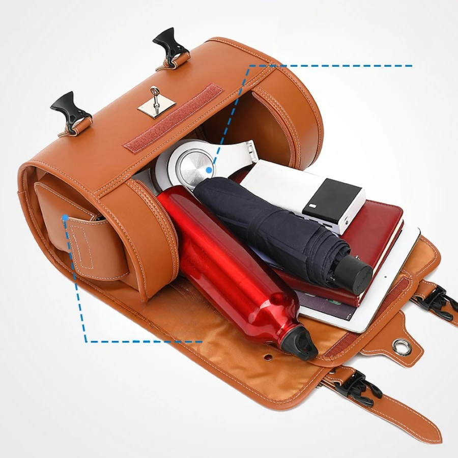 Universal Scooter Back Seat Luggage Bag Vintage Style For PIAGGIO KYCMO Peugeot SYM Vespa HONDA YAMAHA SUZUKI Longjia Haojue BMW