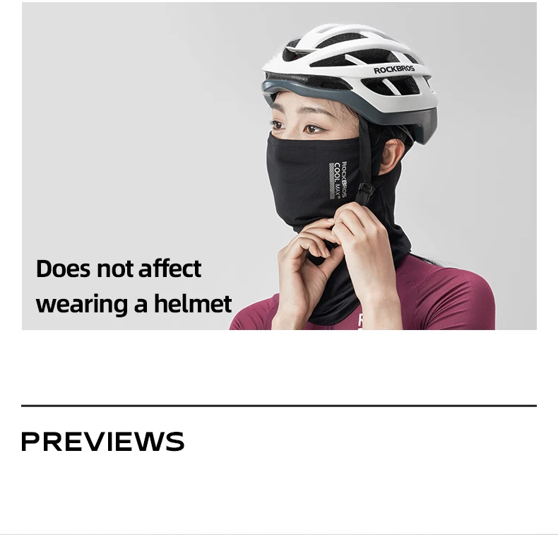 ROCKBROS Eisseide Radfahren Gesichtsmaske Sommer Anti-UV Schnell trocknend Atmungsaktiv Fahrrad Schal Maske Angeln Reiten Bandana Gesicht Hals Abdeckung – Detail 9
