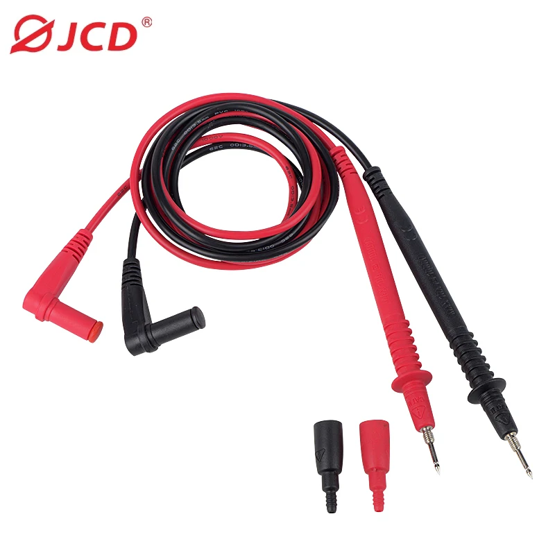 JCD Multimeter Probe Test Leads Pin Digital Multimeter Needle Tip Multi Meter Tester Lead Probe Wire Pen Cable 20A 1000V