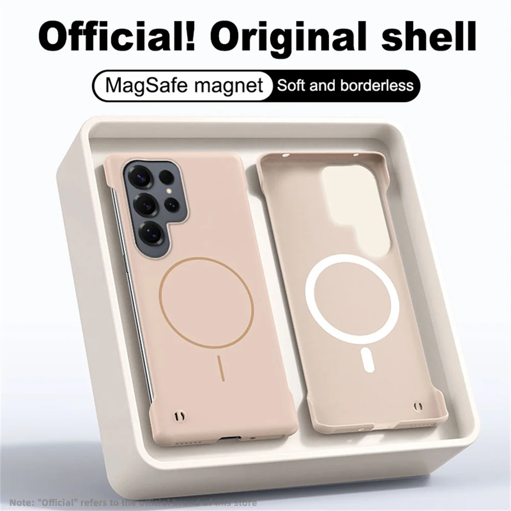 Ultra Slim Frameless Skin Feel Phone Case with Magsafe Magnetic Protection Cover