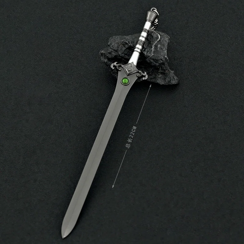 

GOW Game Merch 22CM Zinc Alloy Metal Weapon Long Sword Model Ornament Collections