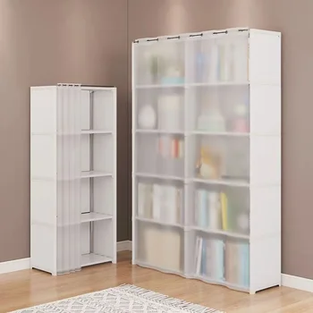 Dustproof High Capacity Partition Wardrobe, Open Bookshelf, Montagem simples Armário de armazenamento, Mobília do quarto, 6 camadas, 5 camadas