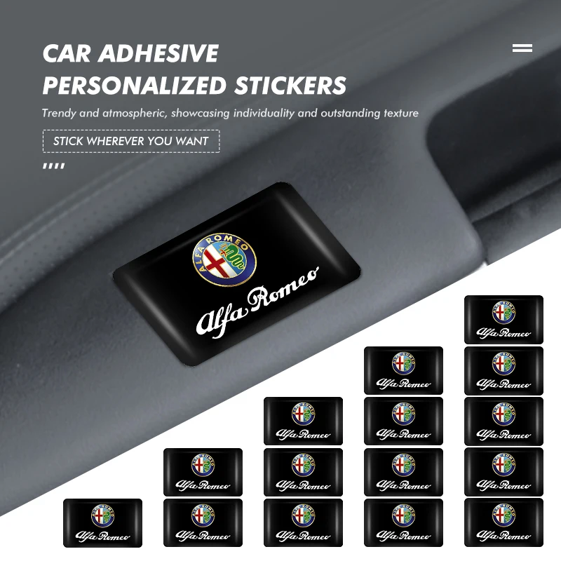 Epoxy Badge Interior Stickers - Central Control Box Emblem Decoration