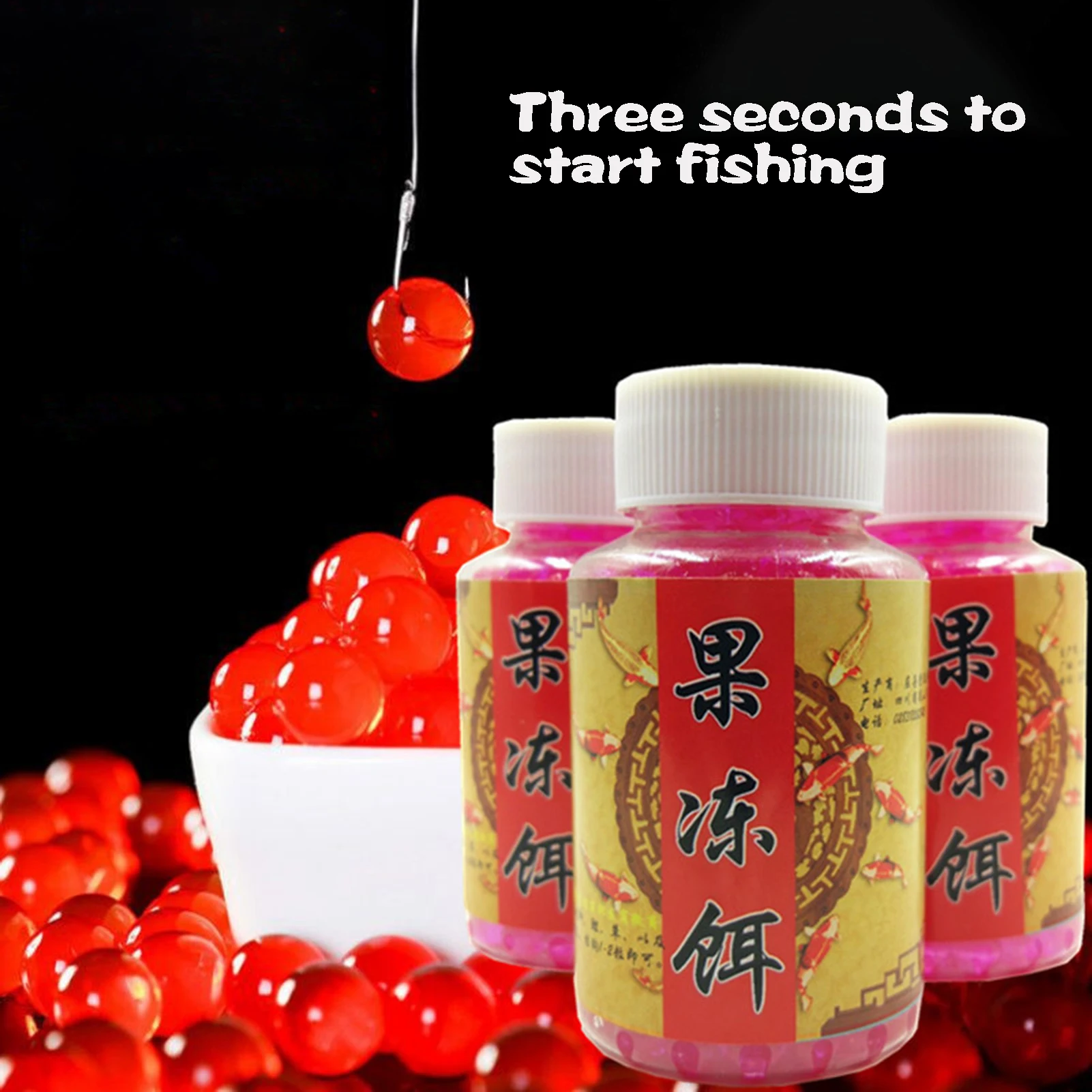 Hot Artificial Salmon Fish Egg Fish Lure Attractant Scented Balls