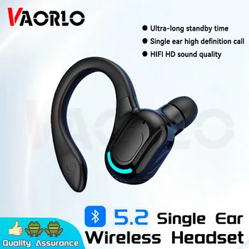 Bluetooth 5.2 Business Cuffia senza fili Gancio per l'orecchio Mini HIFI Bass Auricolare con cancellazione del rumore con microfono Auricolari Sport Gioco Auricolare 1
