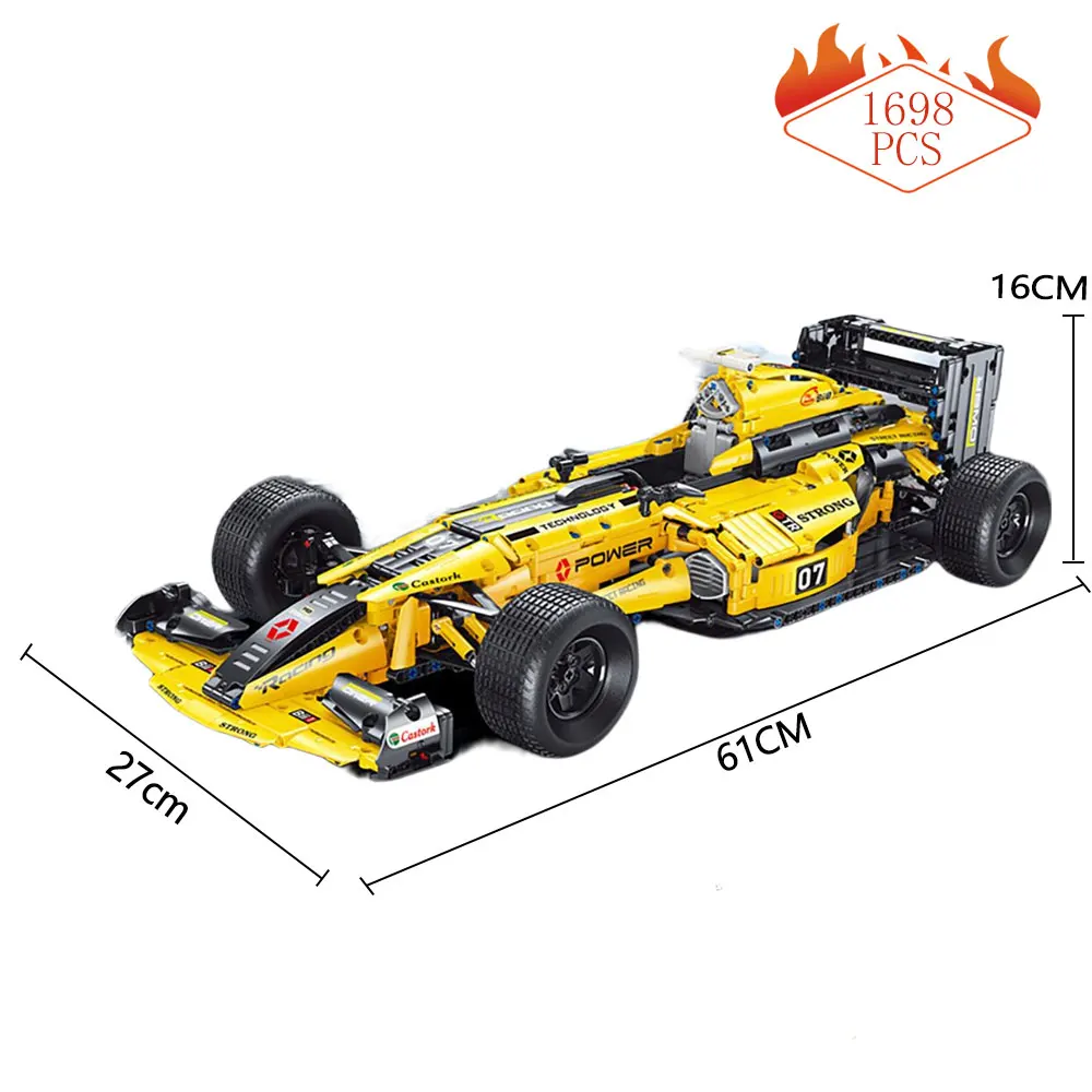 Formula F1 Car Building Block F1 Racing Car Bricks Brick Formula Racing - Creative