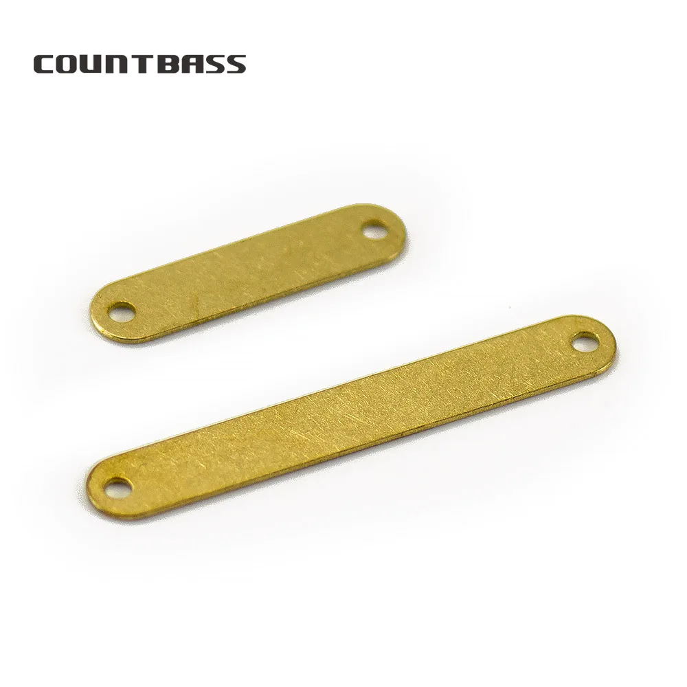 COUNTBASS 50pcs Brass Trout Fishing Spoon Blanks Size 3/64oz 5/64oz Salmon Bass Fishing Lures