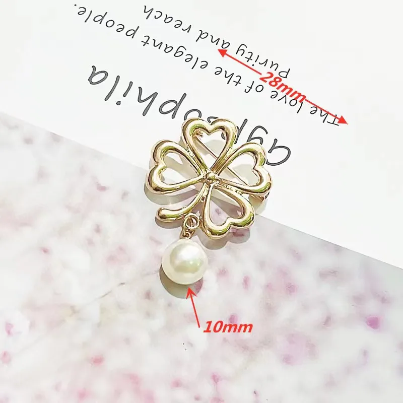 새로운 진주 기하학 브로치 핀 참 안전핀 브로치 스웨터 가디건 클립 체인 만능 고정 바늘 장식 쥬얼리