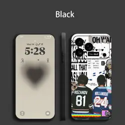 TV Series Inspired Heated Rivalry Black Frosted Soft Phone Case - iPhone 15 Pro (Black1)