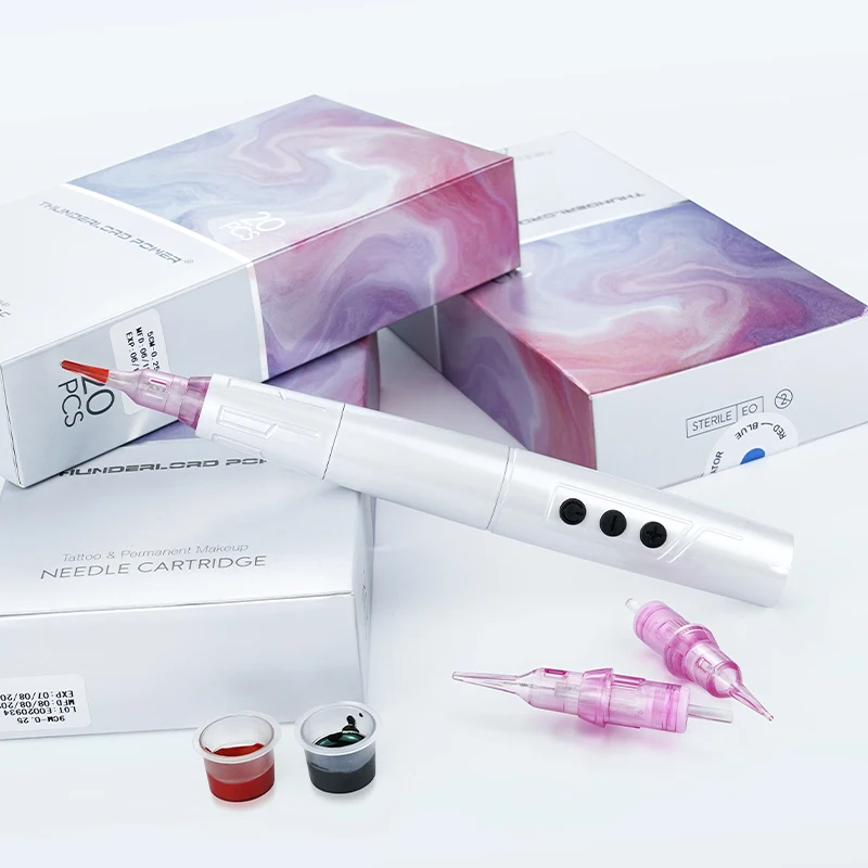 Wireless Permanent Makeup Tattoo Pen Eyebrow Tattoo Machine 2 Battery Kit Lip Microblading Tattoos TP006