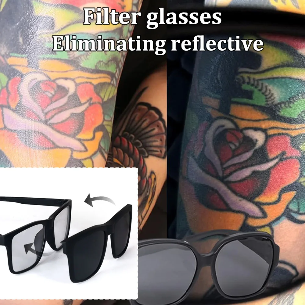 Tattoo Fill Light \u0026 Tattoo Vision Filter Glasses Set 120 LED Beads Reduce  Reflected Light 52mm CPL Lens Filter for Tattoo Studio - AliExpress, image size:1000x1000