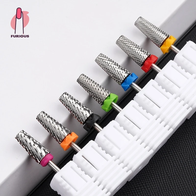 5 in 1 Tungsten Steel Cross Teeth Drill Bit Nail Drill Bits Nail Polish RemoveNail Cutter Acrylic or Hard Gel