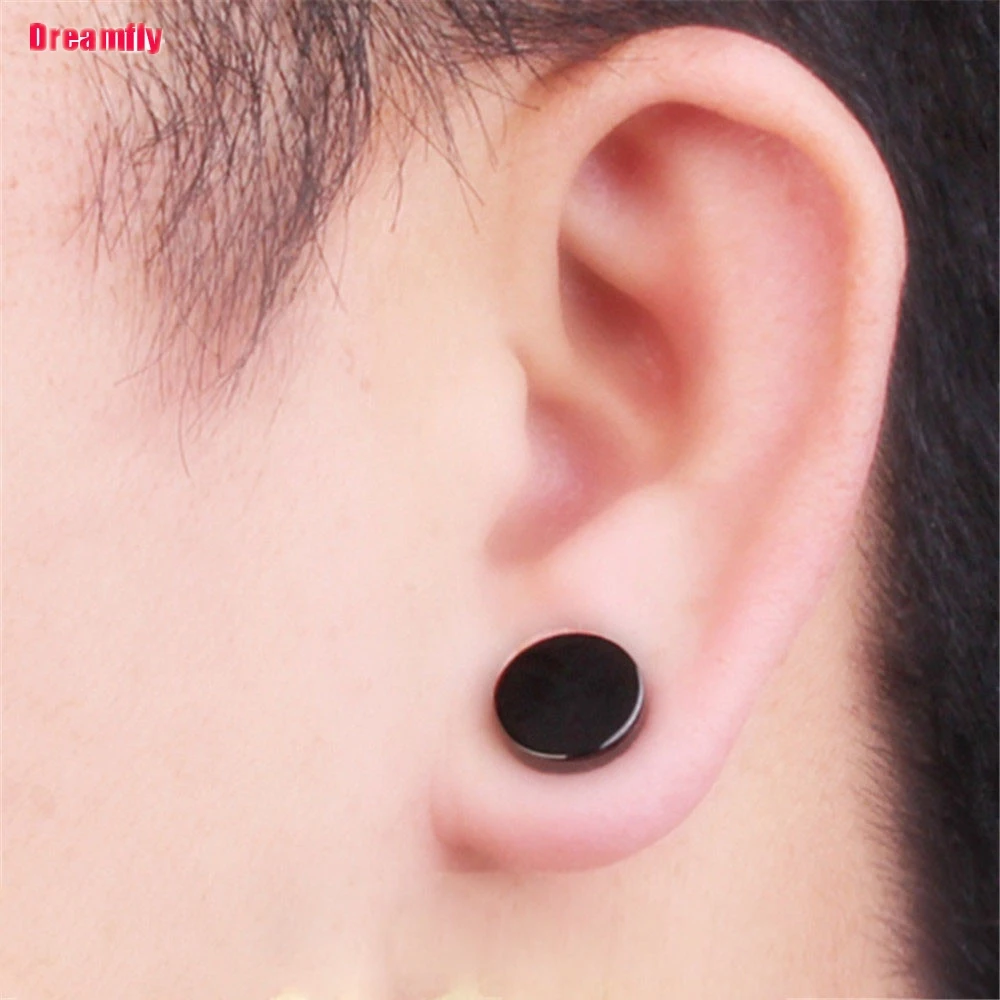 

Round Beautiful Circle Non Piercing Strong Magnet Magnetic Mens Ear Clip Girls Earrings 6mm/7/12/14mm