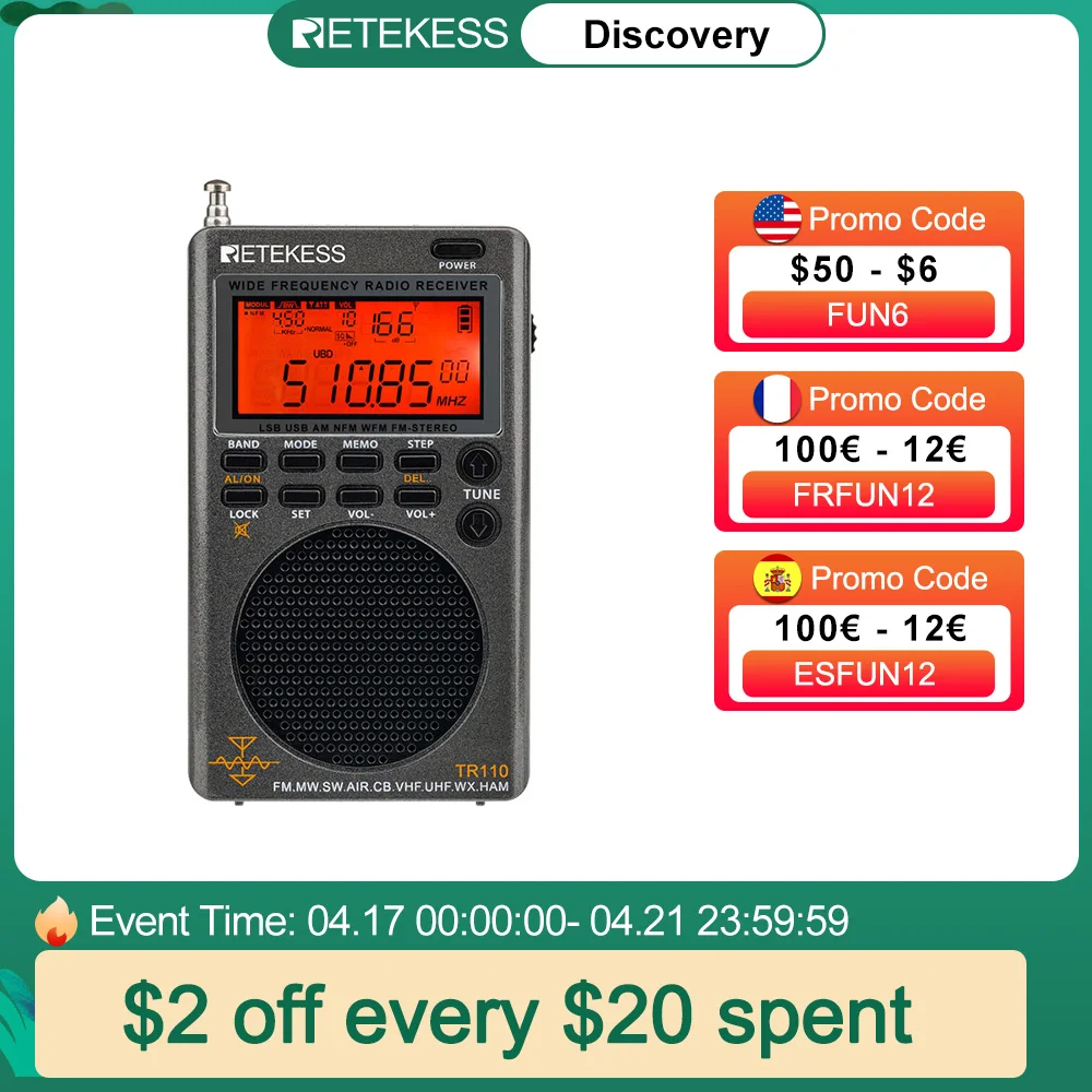 Receiver Radio Full Band | Radio Receiver Band Air | Receiver Radio Ssb -  Tr110 Portable - Aliexpress