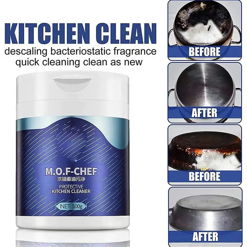 

All Purpose Foam Cleaner Oil Stain Remover 500ml Stainless Steel Kitchen Decontamination Cleaner Stubborn Grease Grime Remover