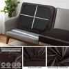 PU Leather Waterproof Sofa Seat Cushion Cover Elastic Chair Settee Seats Furniture Protector For Home Living Room Pets Kids 3