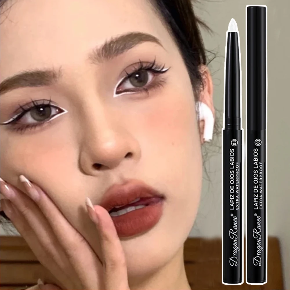 

White Matte/Pearlescent Eyeliner Pen Sweat-proof Waterpoof Smooth Eyeliner Gel Lying Silkworm Pen Cream Makeup Beauty