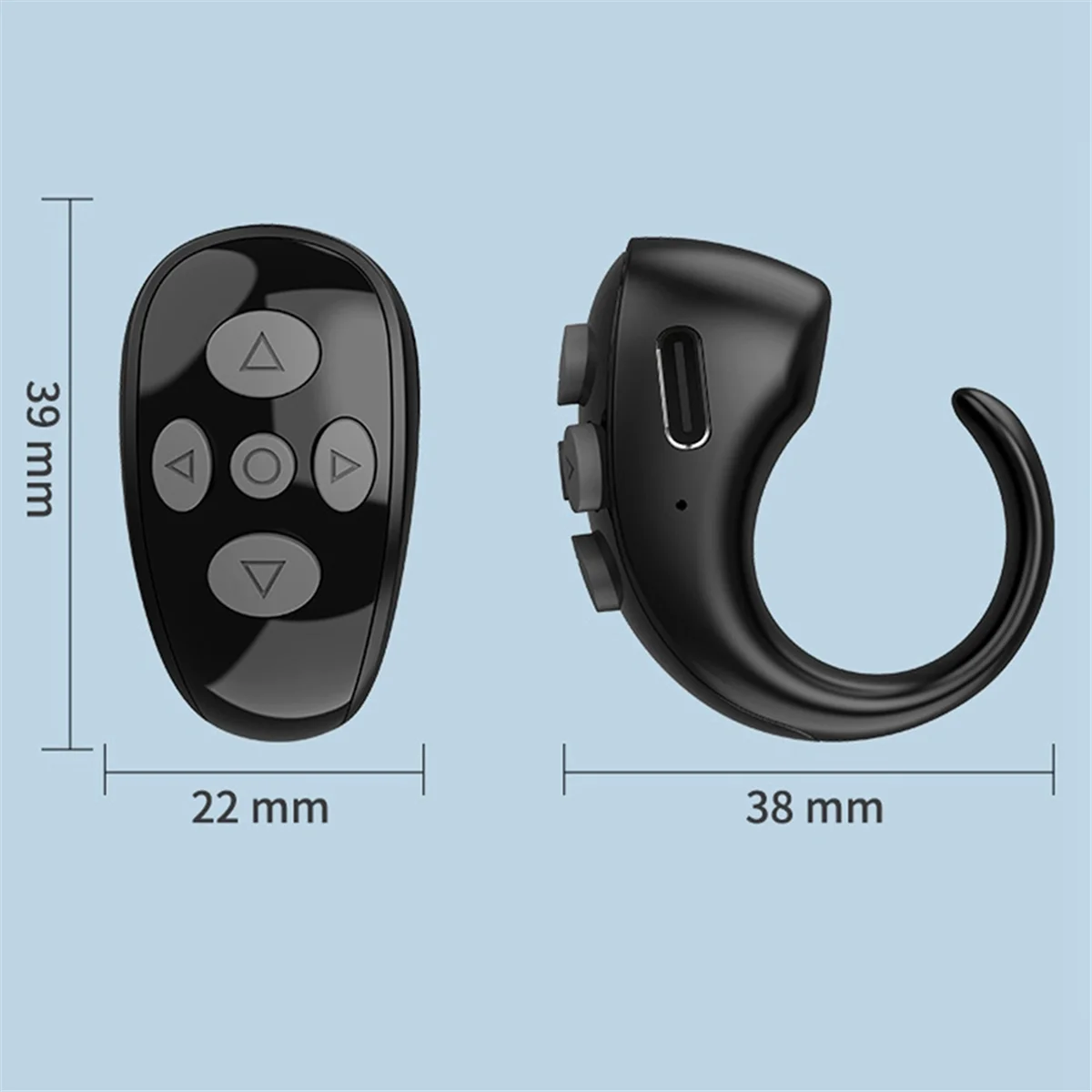 【Pre-order】 Good sales Ring Controller E-Book Page Turner Remote Control Ring Music Video Controller for Tiktok IOS Laptop White