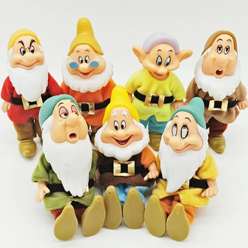 

7pcs 15cm Disney Snow White And The Seven Dwarfs Action Figure Toys Statue Pvc Dolls Cake Topper Toys Birthday Gril Gift