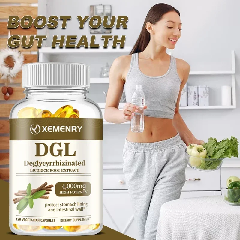 DGL Licorice Capsules 4000mg-Supports Healthy Digestive Function and Relieves Gastrointestinal and Intestinal Discomfort