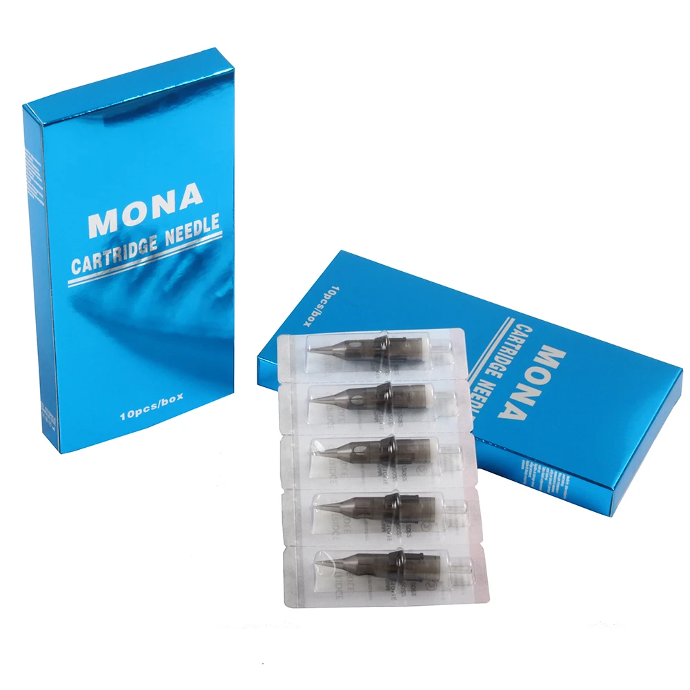10pcs Disposable cartucho tattoo needles agujas para tatuar permanent makeup cartridge needles for tattoo machine eyebrow/lip