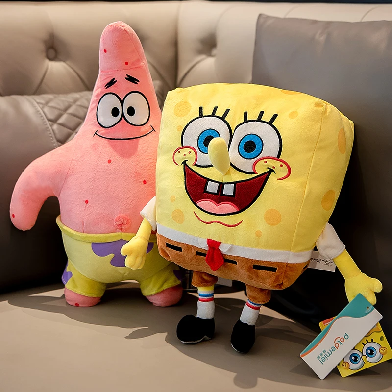  Soft SpongeBob Patrick Star Plush Toy Stuffed Anime Gary Eugene H. Krabs Plushies Cute Doll Cuddly Pillow Peluches Gifts