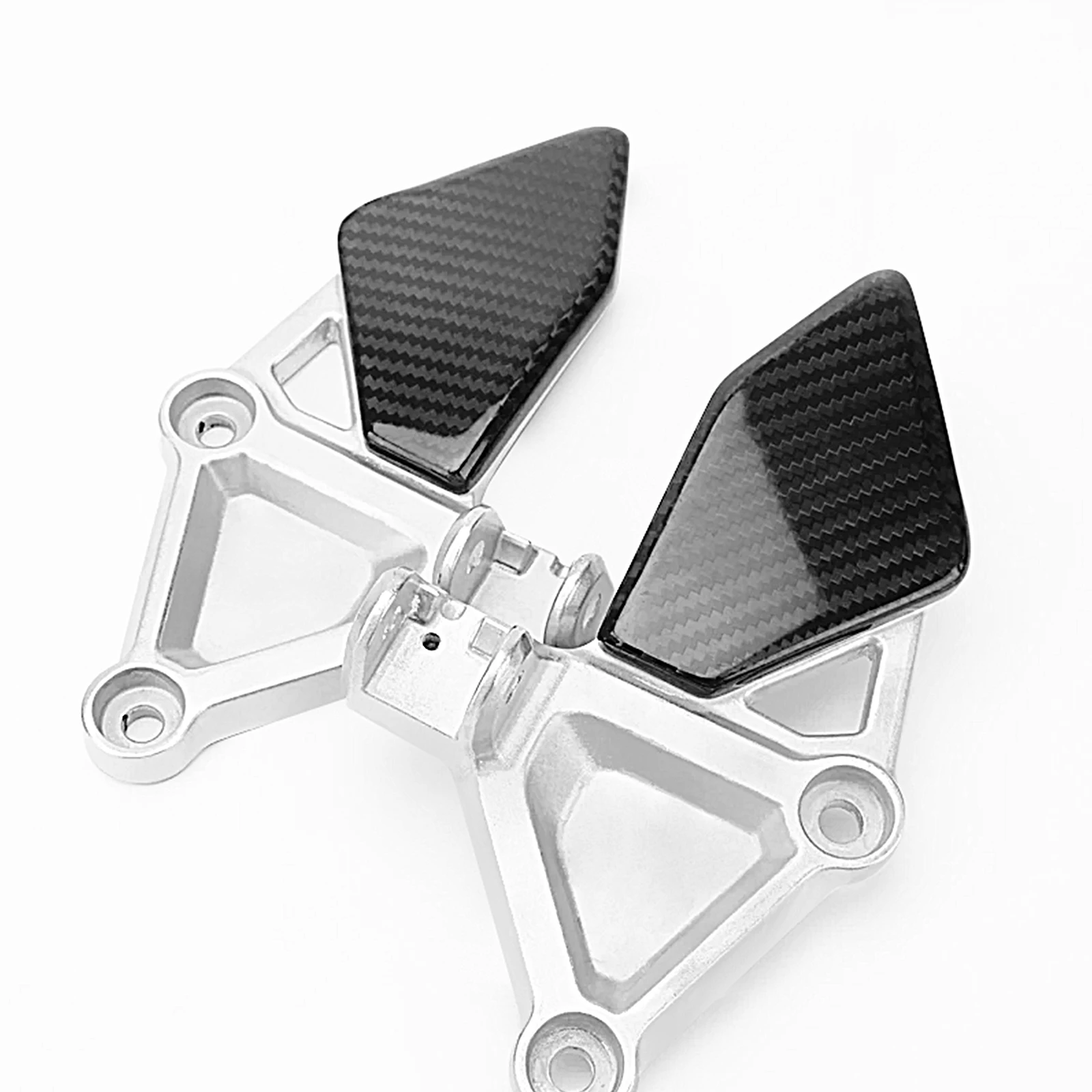 CBR650 Motorcycle accessories 3K Carbon Fiber Heel Plates Guard Protective Covers For HONDA CBR650R CB650R -