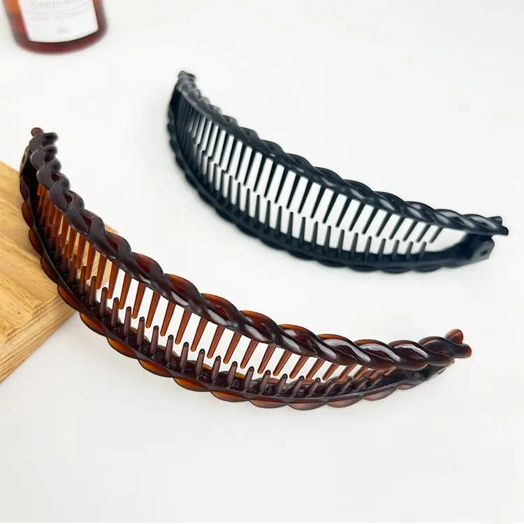 Hair clips hair accessories Women Banana Hair Clip Vintage Wave Comb Hairpin Hair Braids Style Tool for Girls