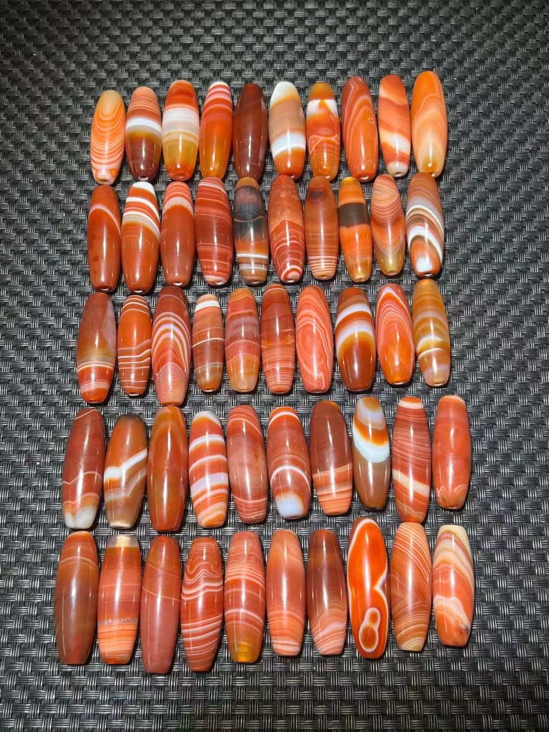 

50 шт./партия, бусины из красного шелка