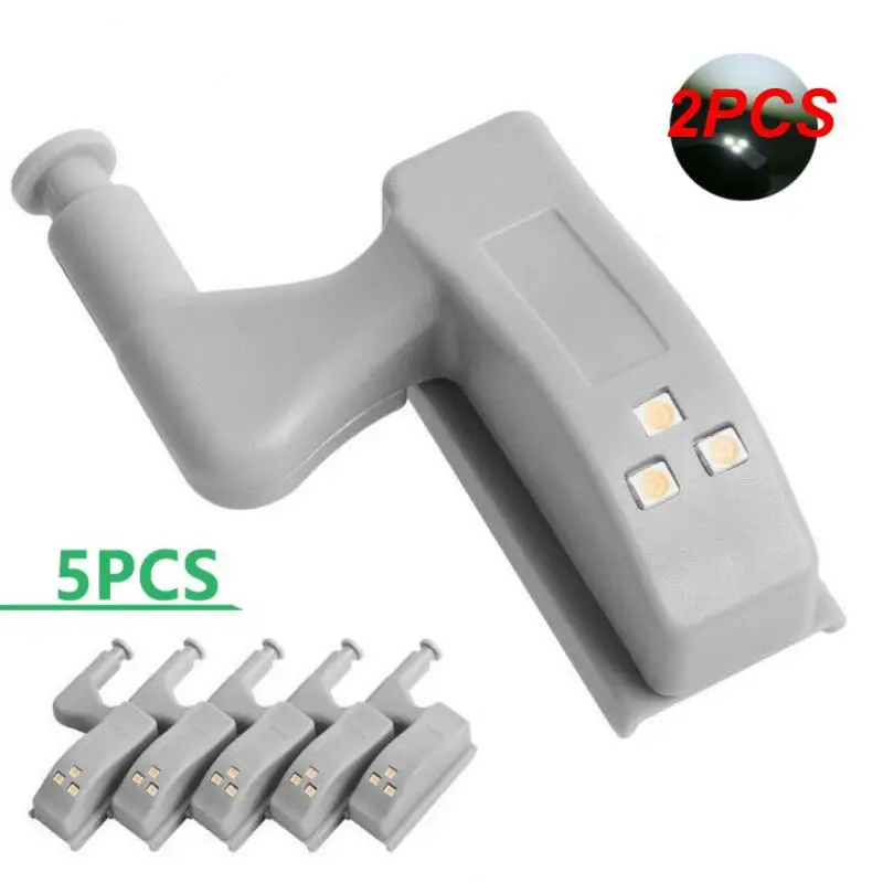 2PCS Under Cabinet Light Inner Hinge Lamp Closet Light Lighting for Wardrobe Cupboard LED Night Light with free Battery