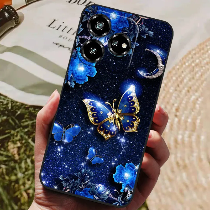 Luxury Painted Silicon Phone Back Cover - Protective Shell Design