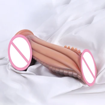 Alien Thorn Phallus Soft Liquid Silicone Female Masturbation Device Adult Sex Toys Vagina Anal Massage Sex Toys Monster Dildos 3