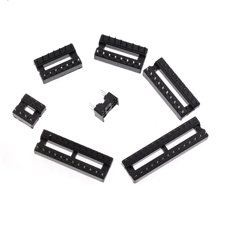66PCS/Set DIP IC Sockets Adaptor Solder Type Kit 6,8,14,16,18,20,24,28 pins Integrated circuit IC Chip Socket image 5