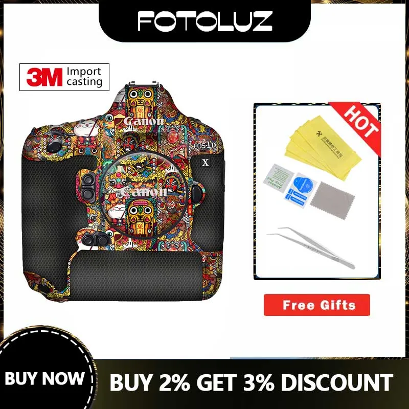 Ftoluz Skin Per Fotocamera Adatto Per Canon 1Dx 1Dxmark Ii 1Dx Iiiprotector Cappotto Antigraffio Copertura Avvolgente Pellicola Protettiva Accessori