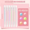 6Pcs Macaron Dispensing Pen Student Diy Hand Account Manual Quick-drying Glue Dispensing School Office Supplies Stationery 2