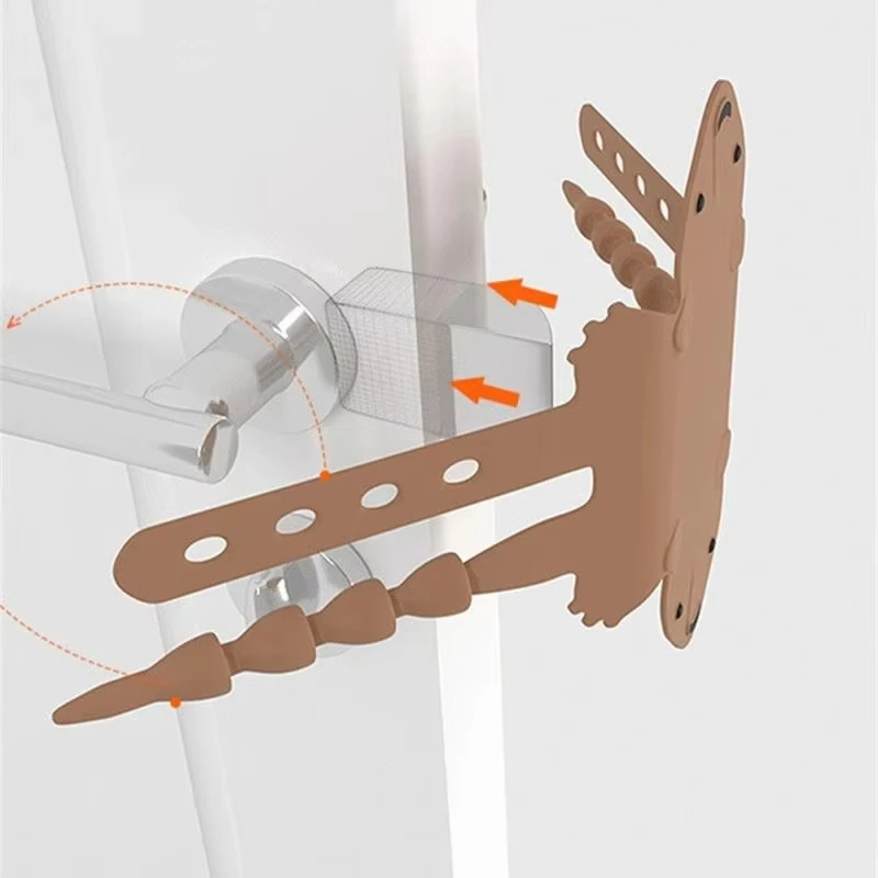 Baby Door Slam Preventer Anti-collision Silicone Door Silencer Quiet Closer Cushion Lock Cover Cushion Noise Reduced