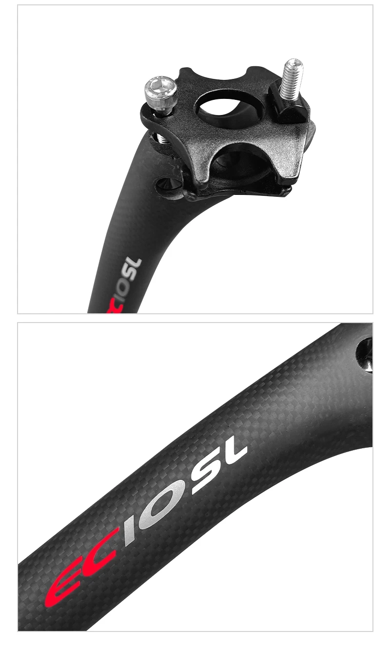 Eciosl carbon mtb Sattelstütze versetzt 25mm Mountainbike Sitzrohr 27.2/30.8/31,6 ultraleichte Glanz/matte Rennrad Sattelstütze – Detail 18
