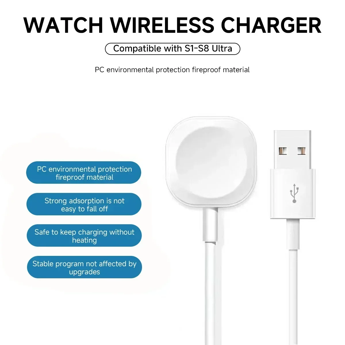 Premium Magnetic Wireless Charger for Apple Watch - Fast Charging Cable Accessory