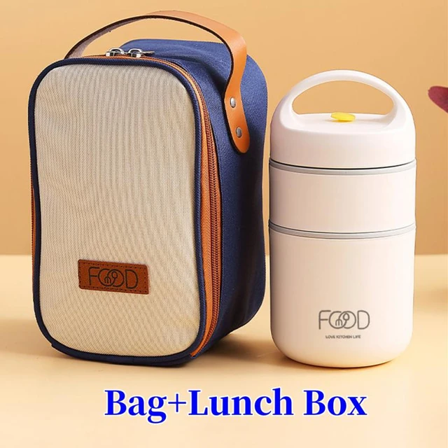 Stainless Steel Vacuum Thermal Lunch Box Insulated Lunch Bag Food Warmer  Container Thermos Soup Cup Bento Box For Kids Student - Lunch Box -  AliExpress
