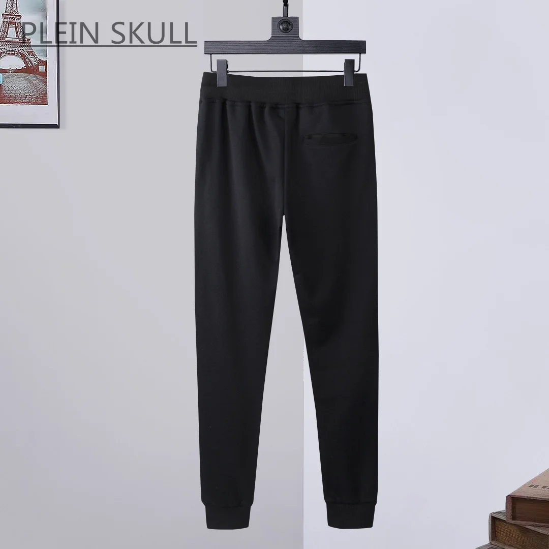 Plein Skull Spring and Autumn Round Neck Suit Men's Casual Daily Coat Casual Pants Hip Hop Party Suit Luxury Brand M-XXXL 5