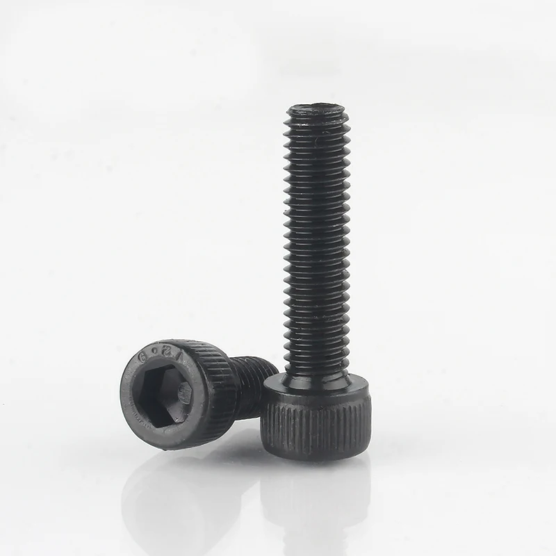 M2 M2.5 M3 M4 M5 M6 M8 Black Grade 12.9 Carbon Steel DIN912 Hexagon Hex Socket Cap Allen Head Bolt Screw 5/10/50pcs