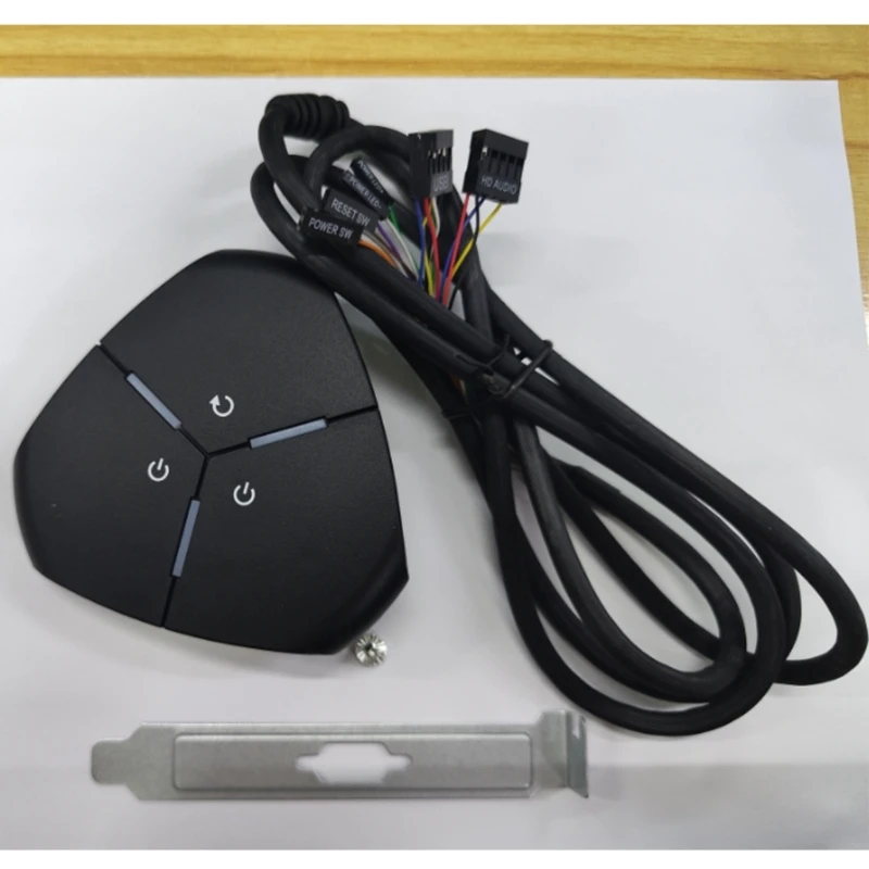 

External Desktop Computer Power Button PC Power Supply Button for PC Computer Power Bottom Adhesive Pad