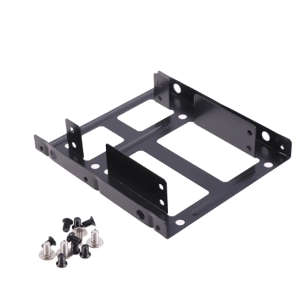 Double Layer SSD Metal Frame 2.5 To 3.5 Internal Mounting Computer SSD Hard Drive Dual Desktop Converter Adapter Bracket hard disk mounting bracket