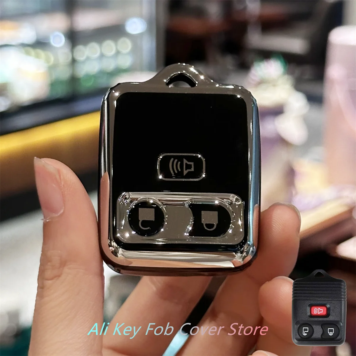 מכסה מפתח רכב למחזיק מפתחות עבור Ford F150 F250 F350 F450 F550 1998-2010 שליטה חכמה מגן מפתחות